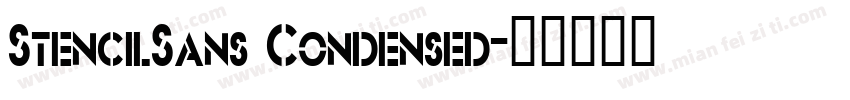 StencilSans Condensed字体转换